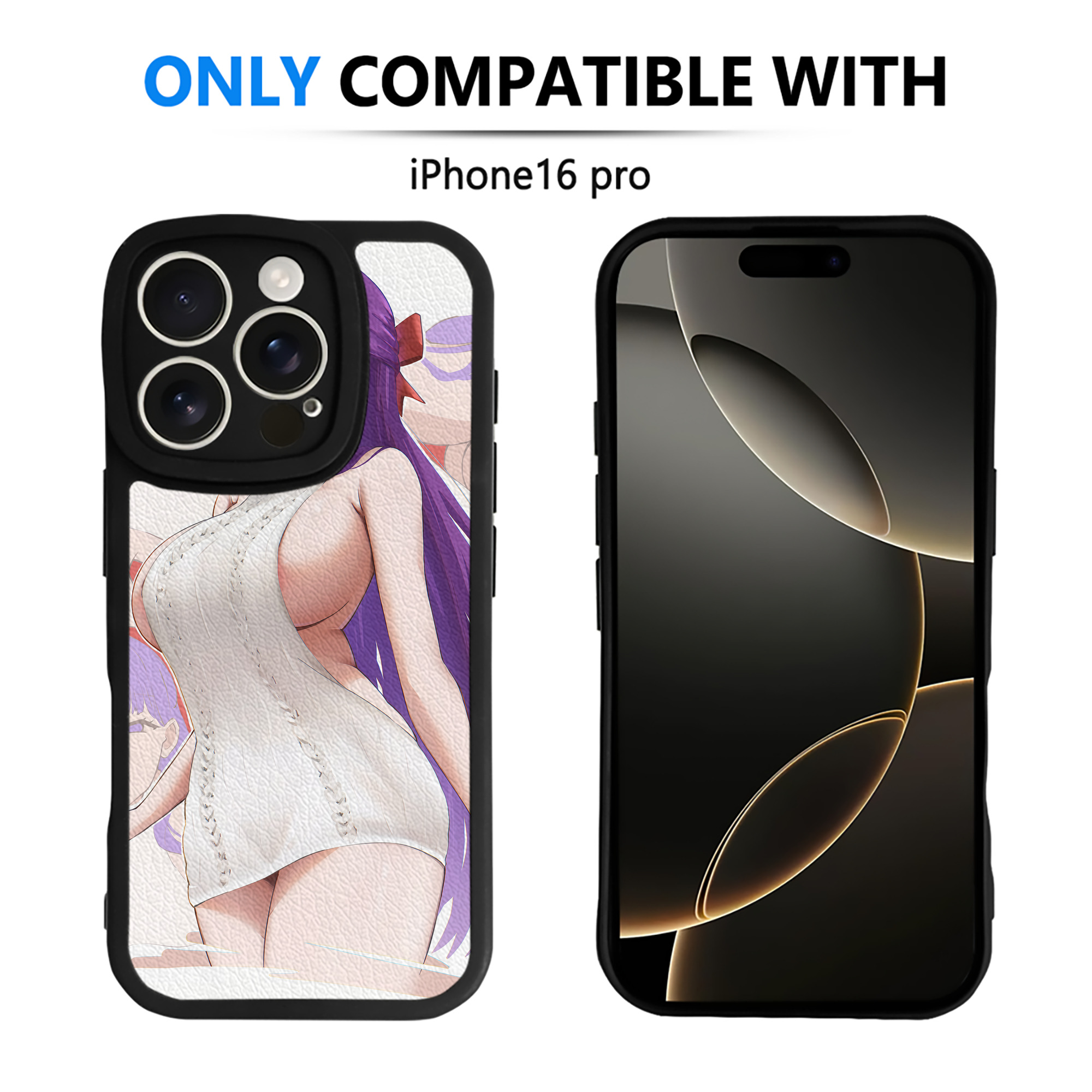 （画像用） 葬送のフリーレン Frieren 【iPhone 16シリーズ対応】シリコンスマホケース（レザー調） 材質：シリコン